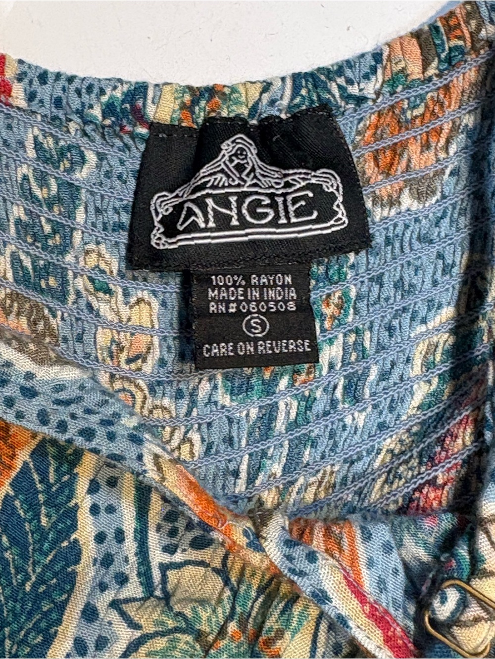 Angie Paisley Print V-Neck Wide-Leg Jumpsuit small - Picture 7 of 9